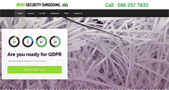 Desktop Screenshot of irishsecurityshredding.com